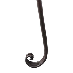 vidaXL Garden Chaise Lounge 128 cm Steel Antique Brown 3
