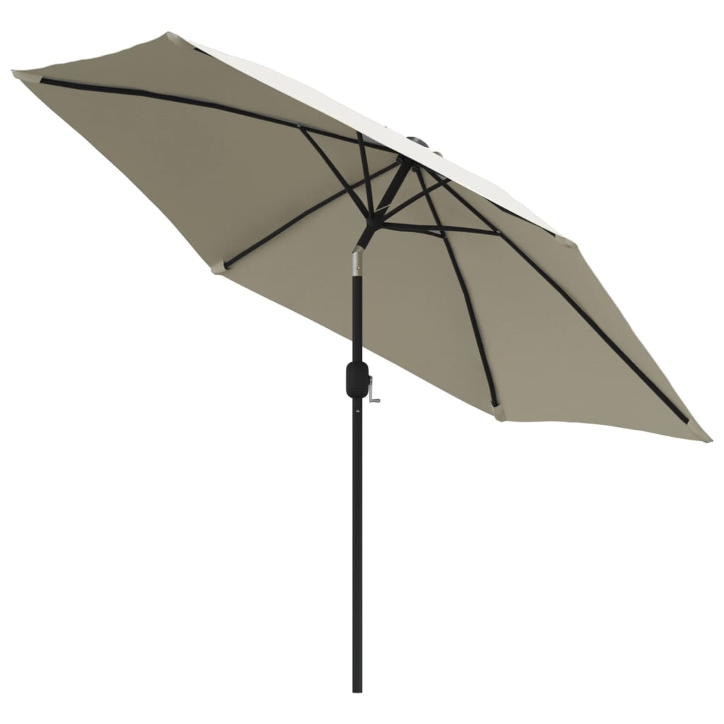 vidaXL Parasol Sand White 3m Steel Pole 3
