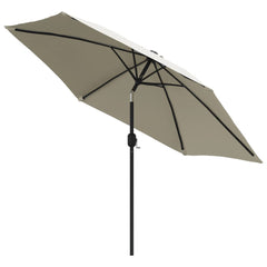 vidaXL Parasol Sand White 3m Steel Pole 3