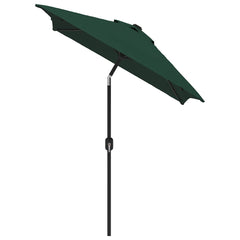 Outdoor Parasol with Metal Pole 300x200 cm Green