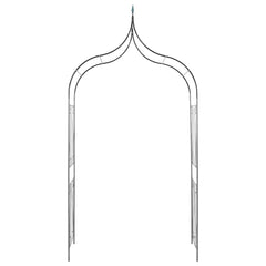 40777 Garden Arch Spike Design Climbing Plants Dark Green 4