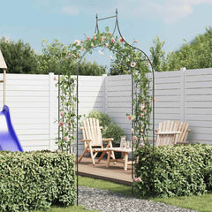 40777 Garden Arch Spike Design Climbing Plants Dark Green 1