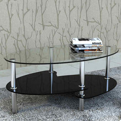 vidaXL Coffee Table with Exclusive Design Black 1