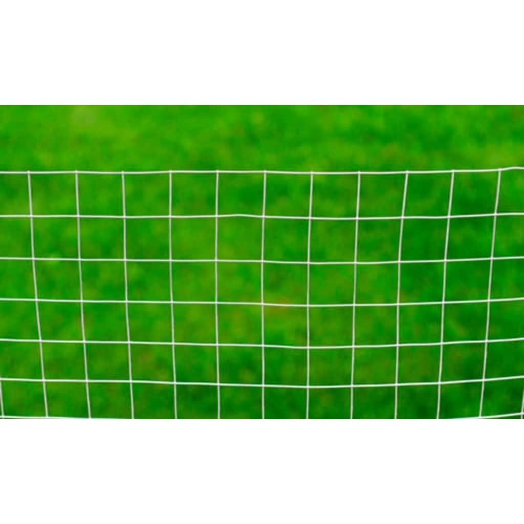 vidaXL Chicken Wire Fence Galvanised Steel 25x1 m Silver 3