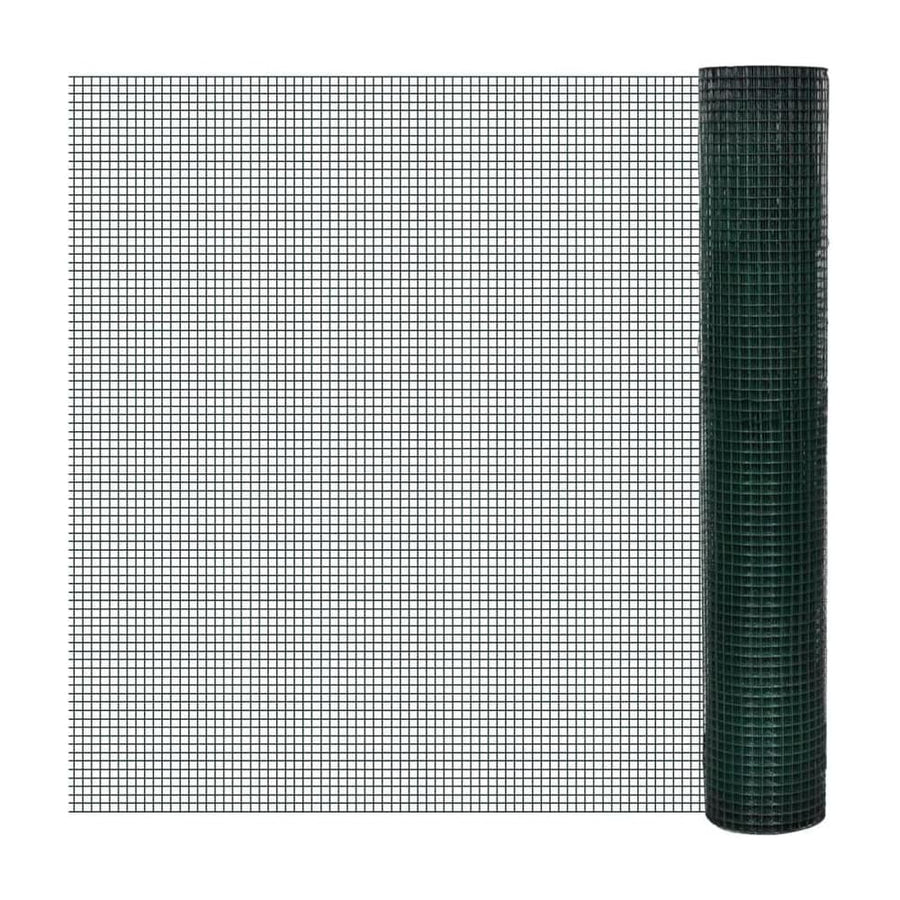 Chicken Wire Fence Galvanised with PVC Coating Green