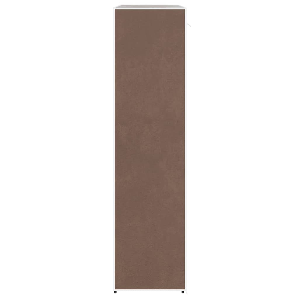 Fabric Wardrobe with Compartments and Rods 45x150x176 cm Brown