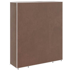 Fabric Wardrobe with Compartments and Rods 45x150x176 cm Brown