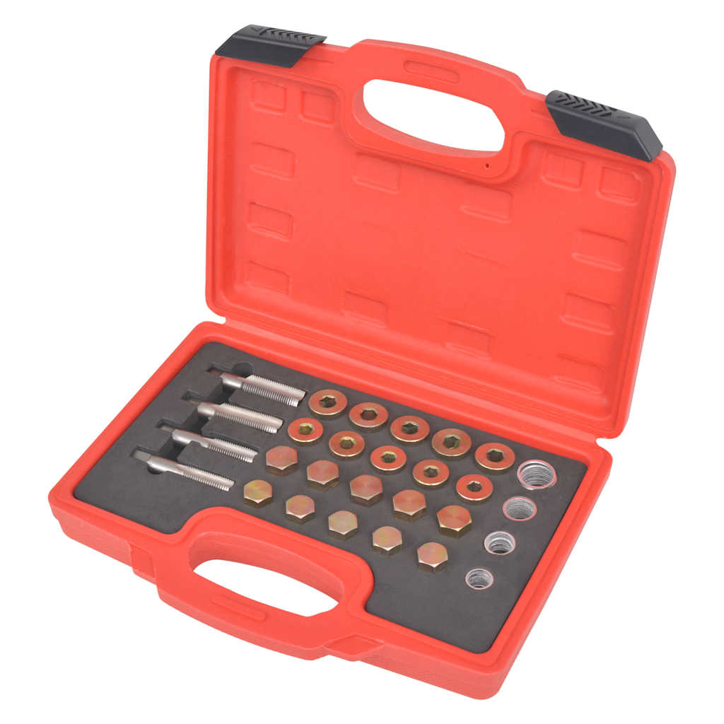 vidaXL Oil Drain Plug Repair Kit 64 pcs Set M13 M15 M17 M20 1
