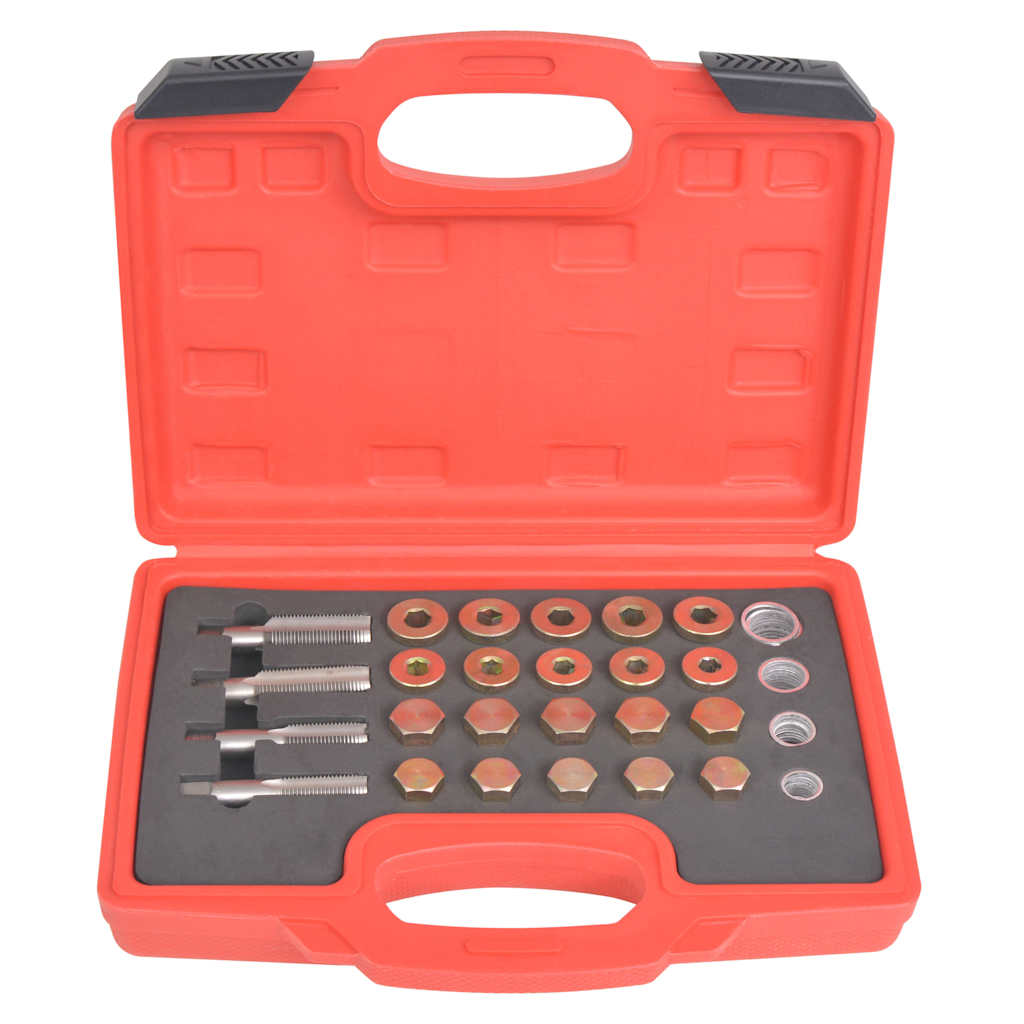 vidaXL Oil Drain Plug Repair Kit 64 pcs Set M13 M15 M17 M20 2