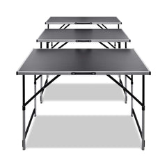 vidaXL Pasting Table 3 pcs Foldable Height Adjustable 2