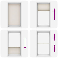 vidaXL Plisse Blind 100x200cm Cream 6