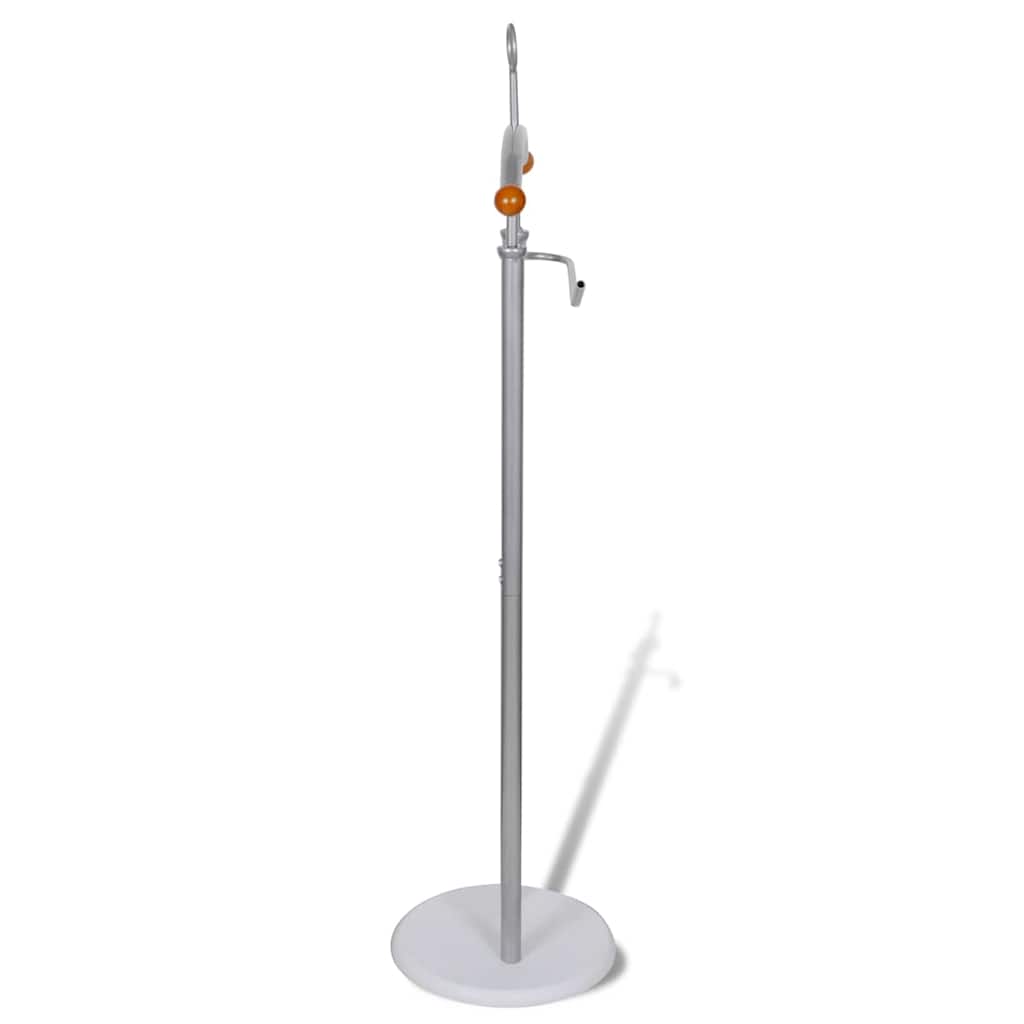 vidaXL Valet Stand | Silver grey | Heavy duty iron frame | 43x28x113 cm 2
