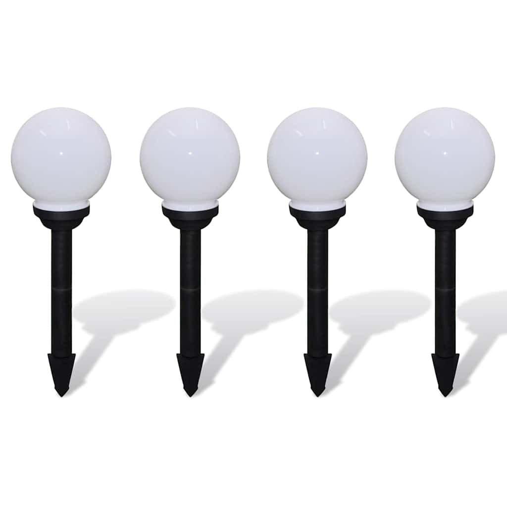 40863 vidaXL Outdoor Pathway Lamps 4 pcs LED 15 cm with Ground Spike 2