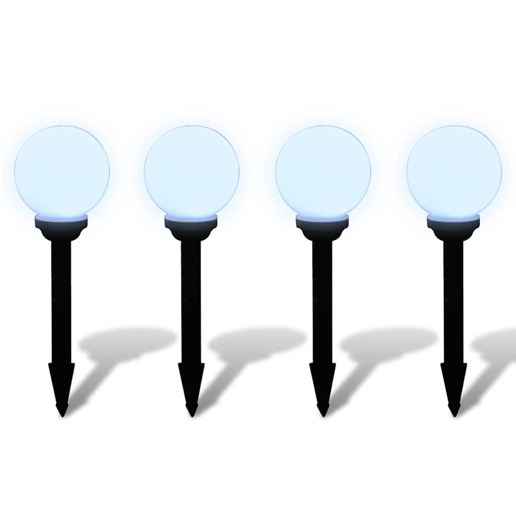 40863 vidaXL Outdoor Pathway Lamps 4 pcs LED 15 cm with Ground Spike 3