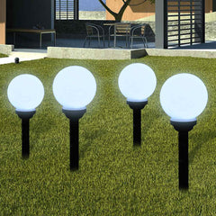40863 vidaXL Outdoor Pathway Lamps 4 pcs LED 15 cm with Ground Spike 1