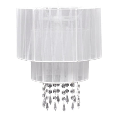 Pendant Ceiling Lamp Chandelier Crystal White