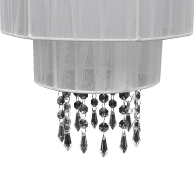 Pendant Ceiling Lamp Chandelier Crystal White