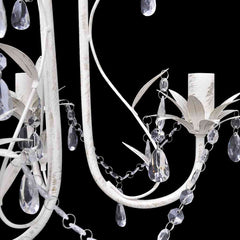 vidaXL Chandelier | Antique white | Acrylic, Metal | Medium | Luxury 3
