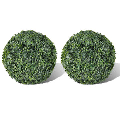 vidaXL Boxwood Ball Artificial Leaf Topiary Ball 27 cm 2 pcs 1