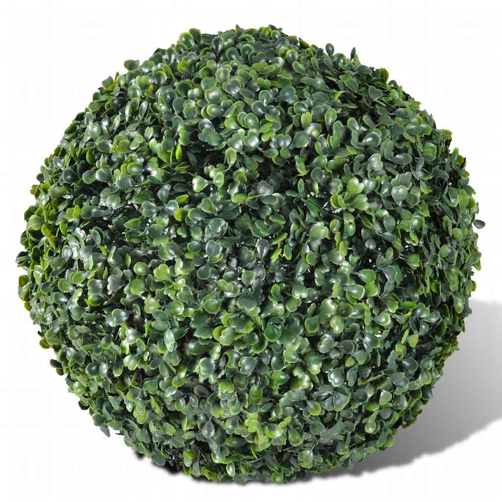 vidaXL Boxwood Ball Artificial Leaf Topiary Ball 27 cm 2 pcs 2