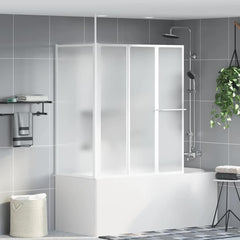 Shower Bath Screen Wall L Shape 70 x 120 x 137 cm 4 Panels Foldable 3