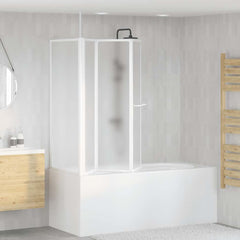 Shower Bath Screen Wall L Shape 70 x 120 x 137 cm 4 Panels Foldable 1