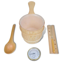 vidaXL Sauna Accessory | Wood | Solid wood, Plastic | Medium | Sauna Accessory 1