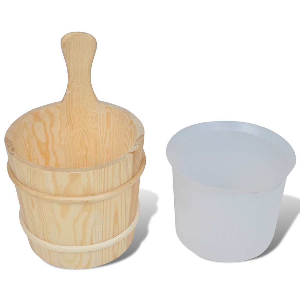 vidaXL Sauna Accessory | Wood | Solid wood, Plastic | Medium | Sauna Accessory 2