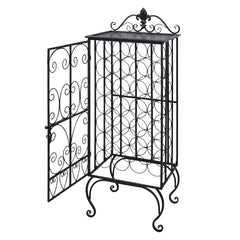 vidaXL Wine Rack for 28 Bottles Metal 2