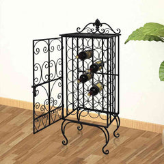 vidaXL Wine Rack for 28 Bottles Metal 1