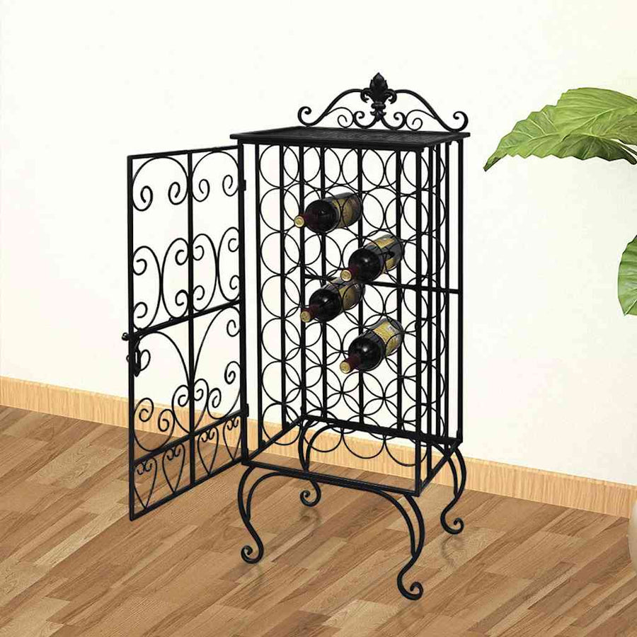 vidaXL Wine Rack for 28 Bottles Metal 1