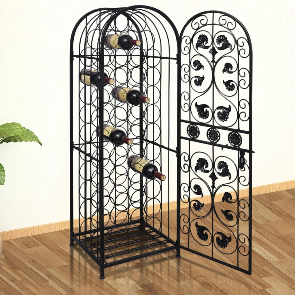 vidaXL Wine Rack for 45 Bottles Metal 1
