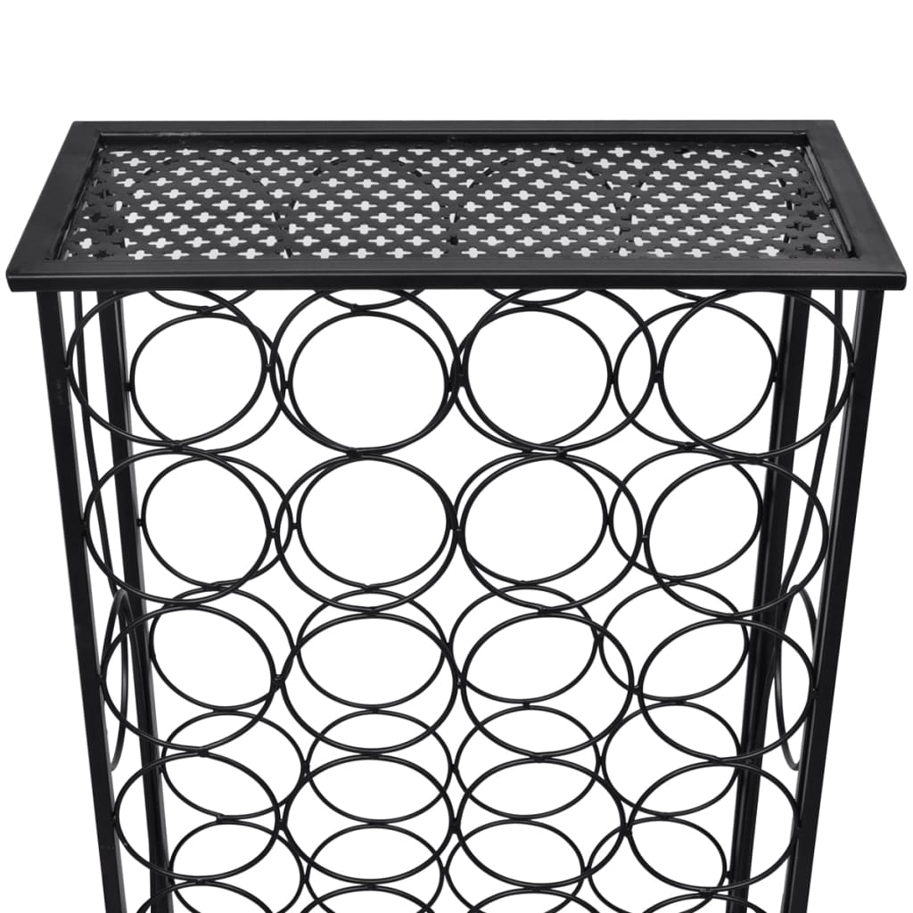 vidaXL Wine Rack for 28 Bottles Metal 4