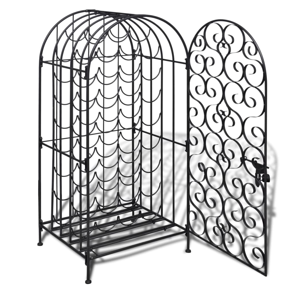 vidaXL Wine Rack for 35 Bottles Metal 2