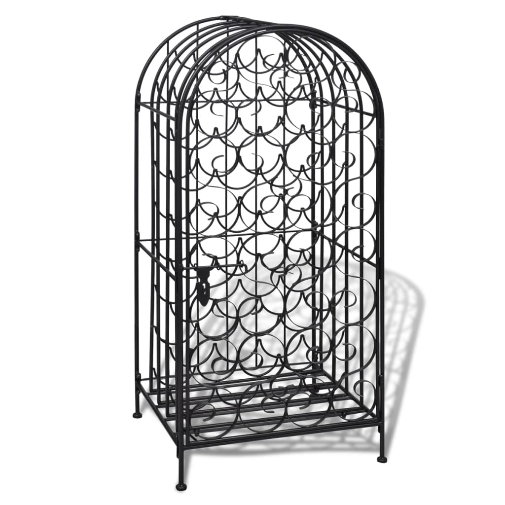 vidaXL Wine Rack for 35 Bottles Metal 4
