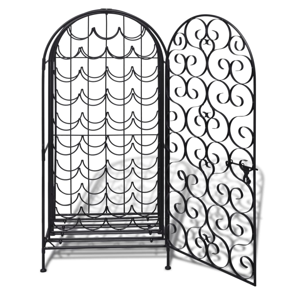 vidaXL Wine Rack for 35 Bottles Metal 5