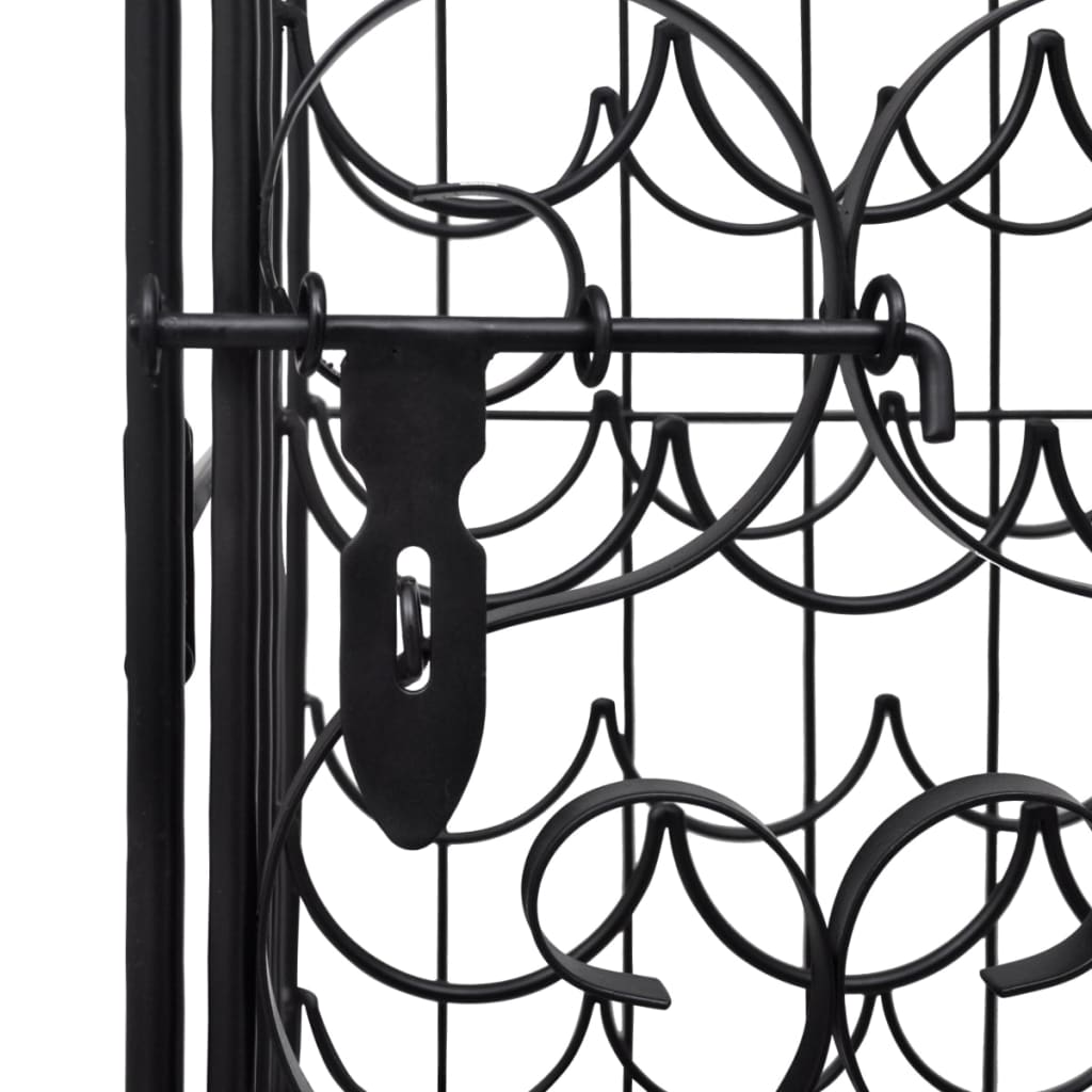 vidaXL Wine Rack for 35 Bottles Metal 6
