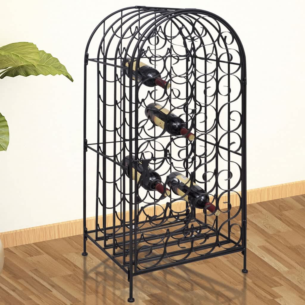 vidaXL Wine Rack for 35 Bottles Metal 1