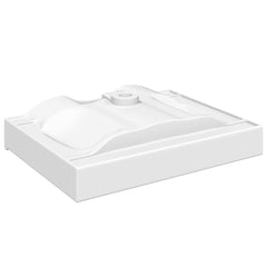 Luxury Ceramic Basin Rectangular Sink with Faucet Hole 60 x 46 cm White