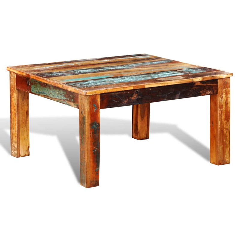 Coffee Table Square Reclaimed Wood