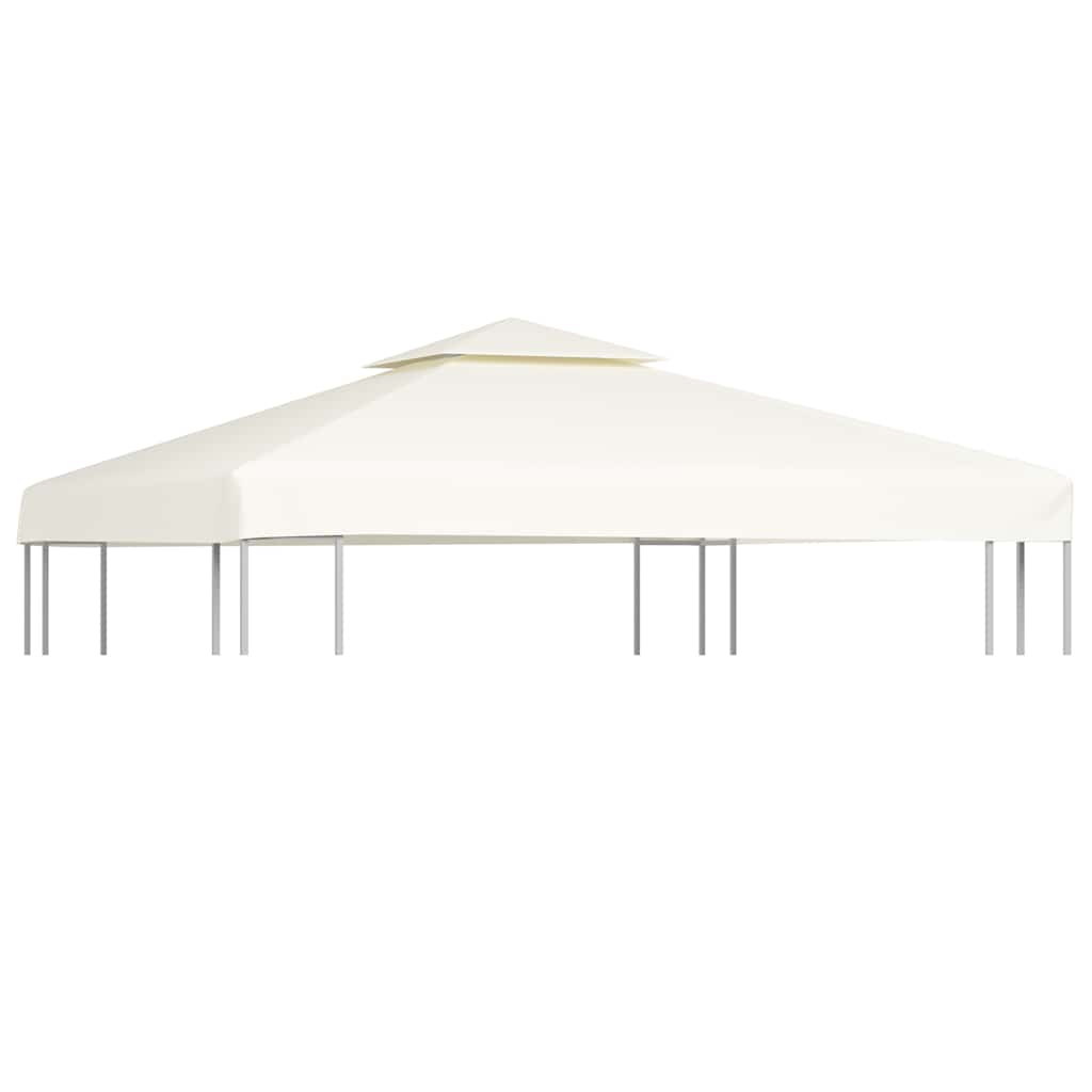 vidaXL Gazebo Cover Canopy Replacement 310 g / m² Cream White 3 x 3 m 1