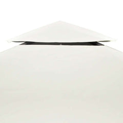 vidaXL Gazebo Cover Canopy Replacement 310 g / m² Cream White 3 x 3 m 4