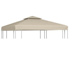 vidaXL Gazebo Cover Canopy Replacement 310 g / m² Beige 3 x 3 m 1