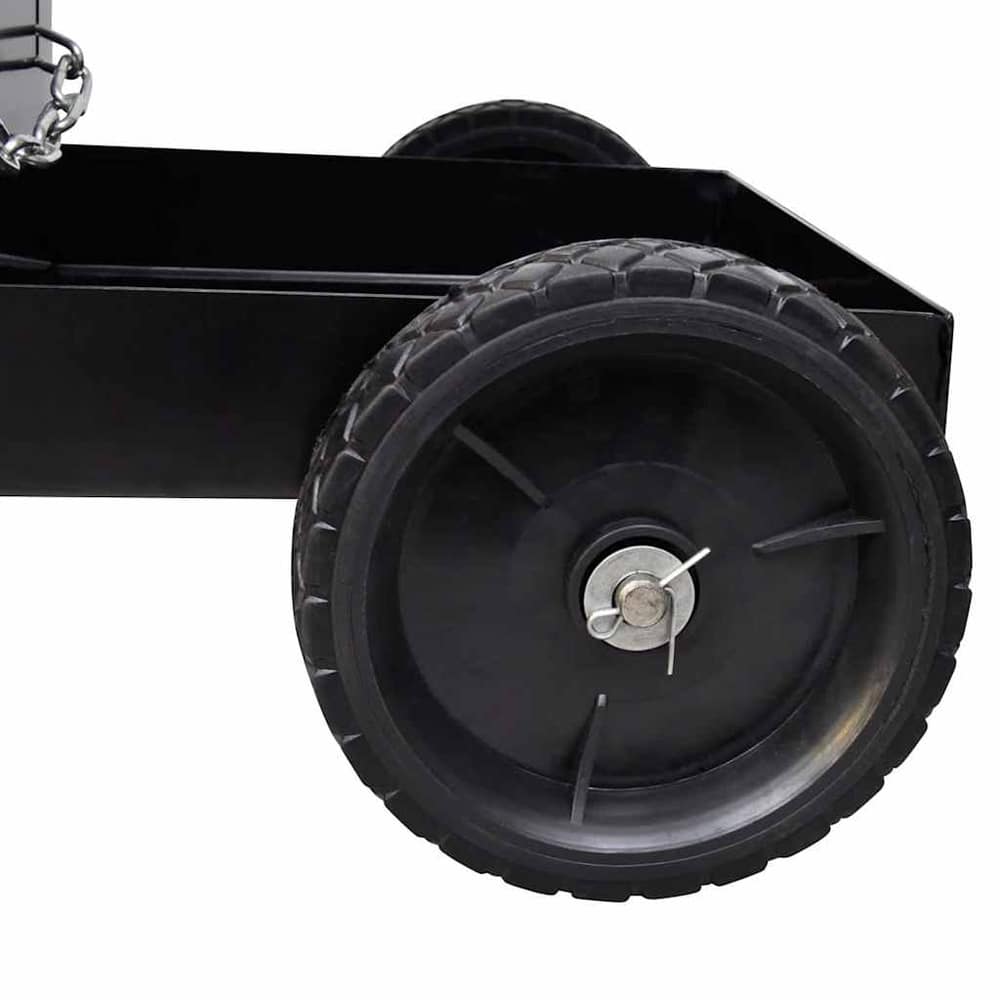 vidaXL Welding Cart Black Trolley with 3 Shelves Workshop Organiser 3