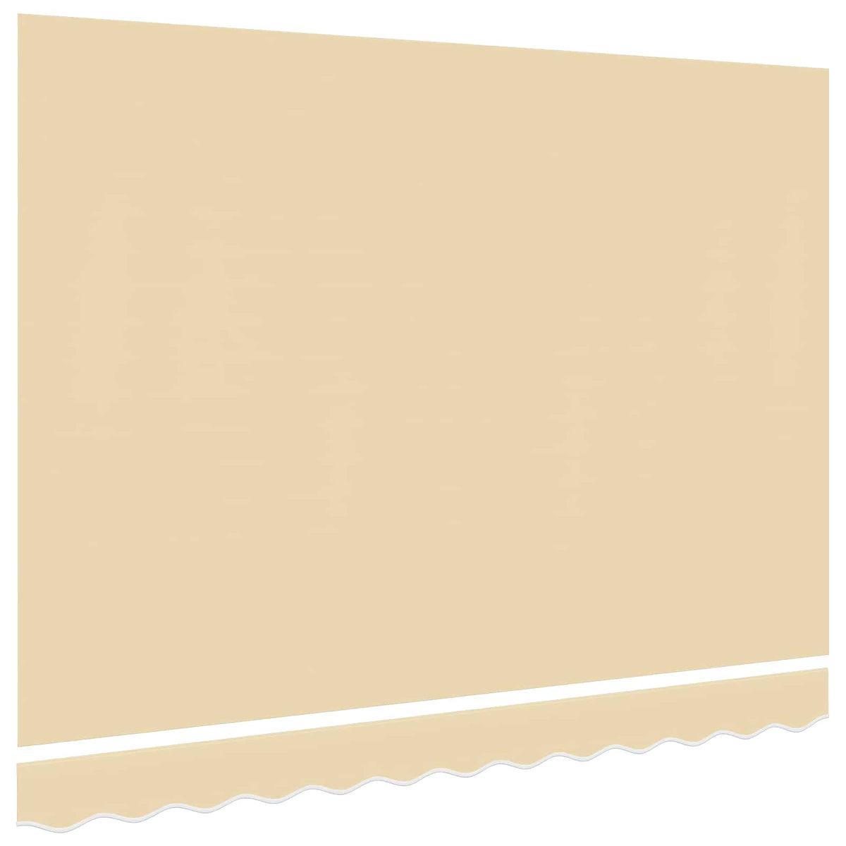 Awning Canopy Replacement for 3x2.5 m Polyester Drop 2.5 m Width 3 m Cream