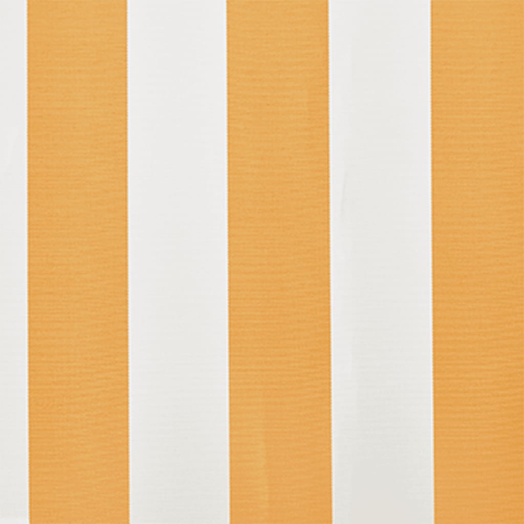 vidaXL Awning Replacement Fabric Yellow and White 400x300 cm Polyester 4