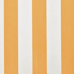vidaXL Awning Replacement Fabric Yellow and White 400x300 cm Polyester 4