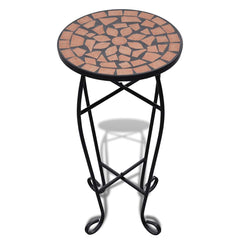 vidaXL Plant Stand | Terracotta and Black | Iron and Ceramic | Small | Durable 2