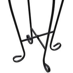 vidaXL Plant Stand | Terracotta and Black | Iron and Ceramic | Small | Durable 4