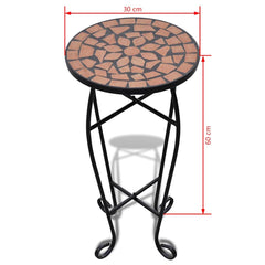 vidaXL Plant Stand | Terracotta and Black | Iron and Ceramic | Small | Durable 5